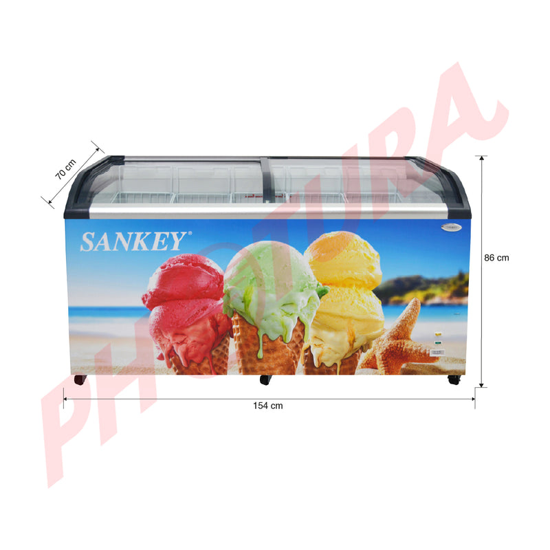 Sankey Congelador Comercial Horizontal de 15.72p3 | Azul
