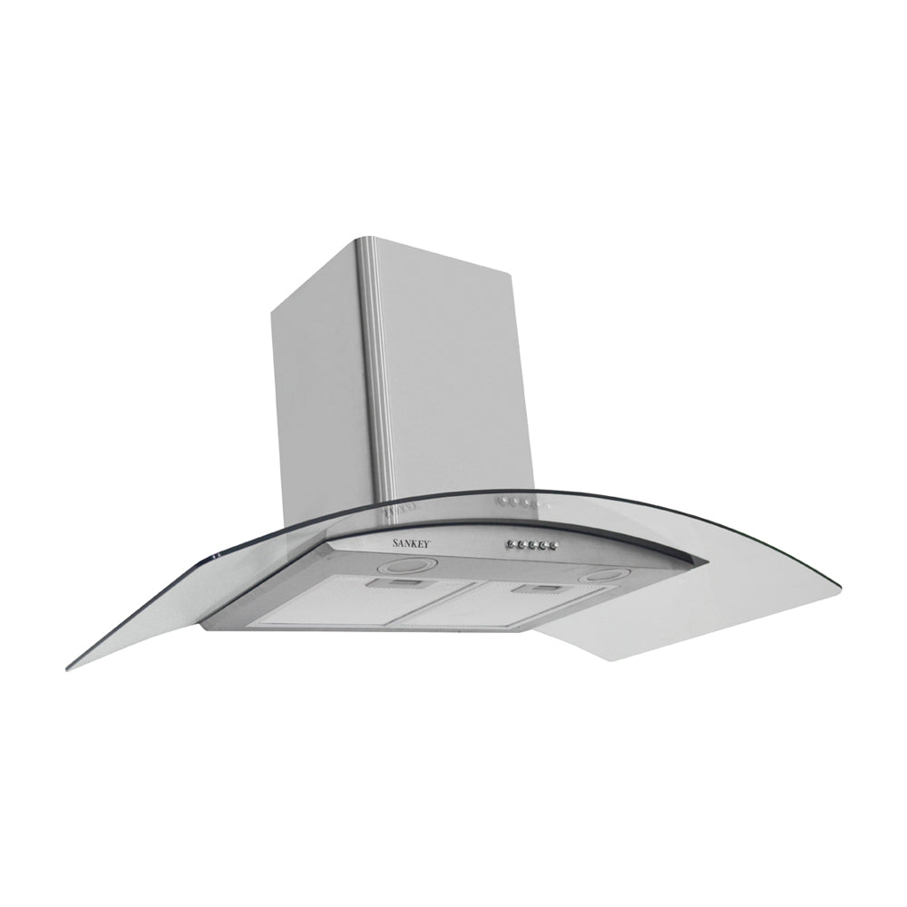 Sankey Extractor de Grasa de 90cm | Tipo Chimenea | 3 Velocidades | 2 Filtros de Aluminio | 500m3/H