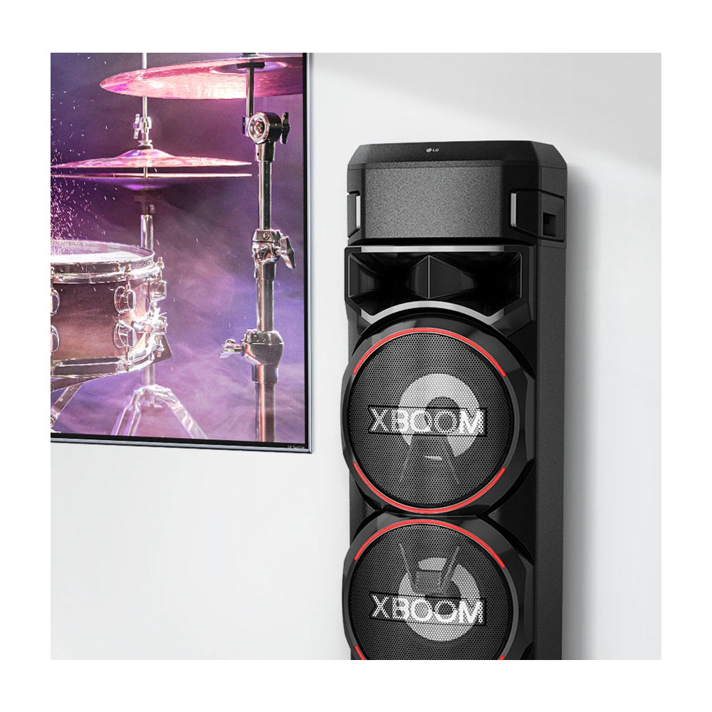 LG Equipo de Sonido | Super Bass Boost | Doble Woofer | DJ Pad | Karaoke | Luces LED | Multi Bluetooth