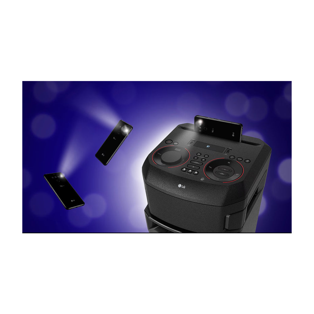 LG Equipo de Sonido | Super Bass Boost | Doble Woofer | DJ Pad | Karaoke | Luces LED | Multi Bluetooth