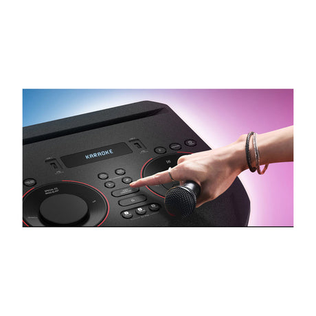 LG Equipo de Sonido | Super Bass Boost | Doble Woofer | DJ Pad | Karaoke | Luces LED | Multi Bluetooth