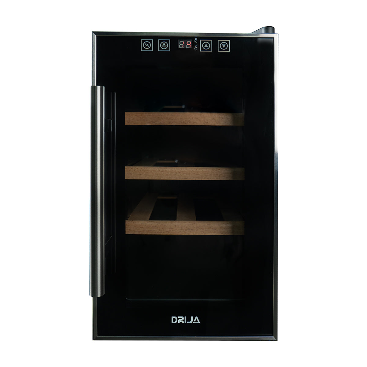 Drija Rosso 8 Vinera Termoeléctrica de 8 Botellas | Rejillas de Madera Deslizables