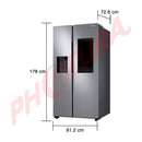 Samsung Refrigeradora Side By Side Digital Inverter | Family Hub | WiFi | Bluetooth | Dispensador de Agua y Hielo | 21.51p3