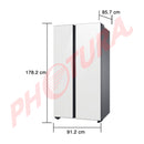 Samsung BESPOKE Refrigeradora Side By Side Digital Inverter | All Around Cooling | SpaceMax | Ice Maker | 22.60p3 | Clean White