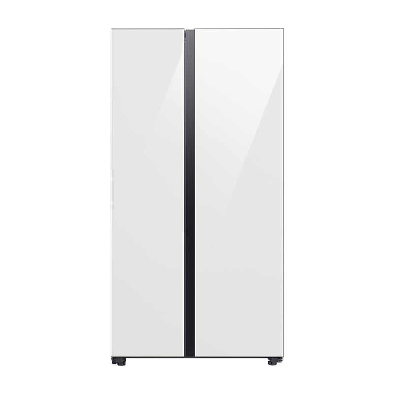 Samsung BESPOKE Refrigeradora Side By Side Digital Inverter | All Around Cooling | SpaceMax | Ice Maker | 22.6p3 | Clean White