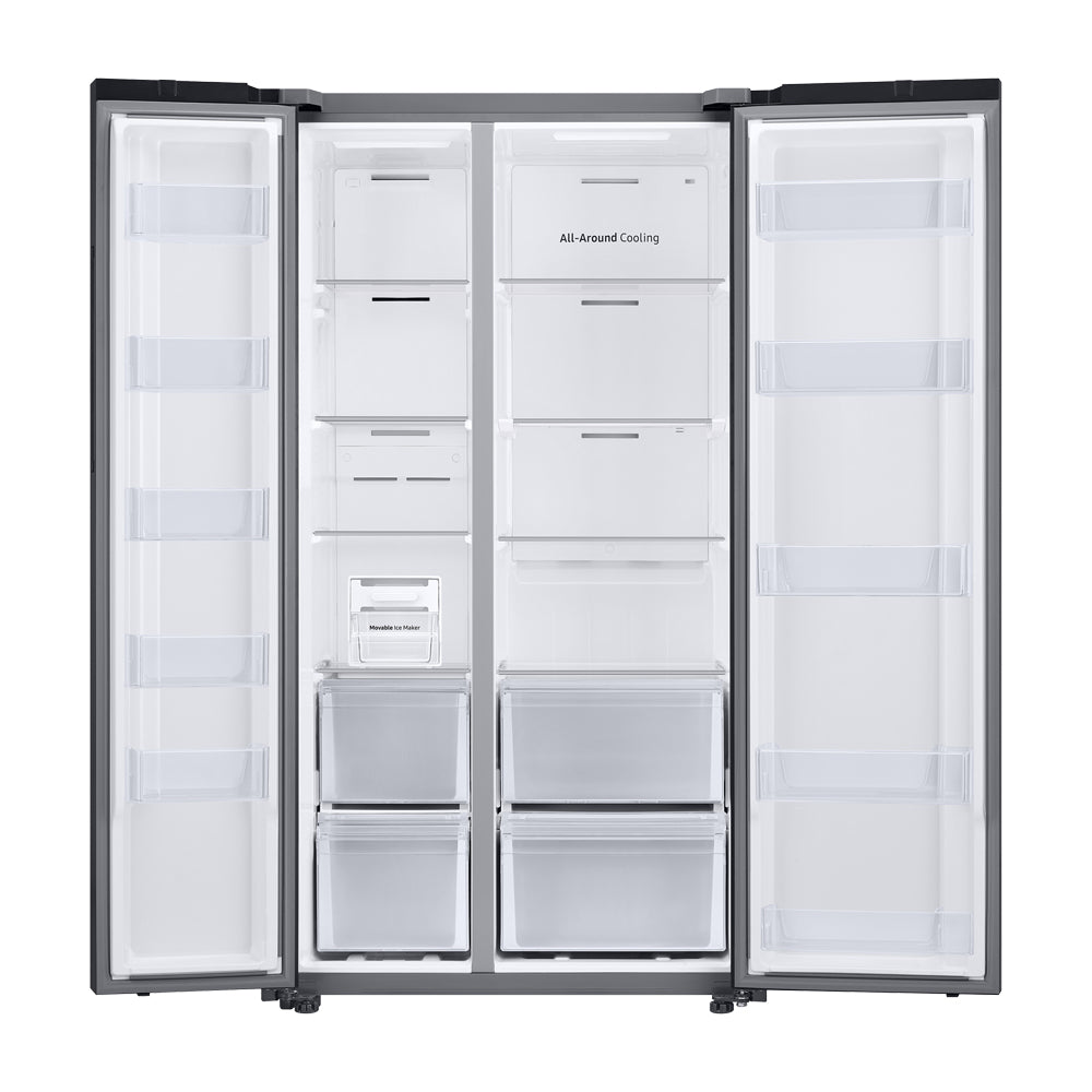 Samsung BESPOKE Refrigeradora Side By Side Digital Inverter | All Around Cooling | SpaceMax | Ice Maker | 22.60p3 | Clean White