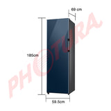 Samsung BESPOKE Congelador Vertical de 1 Puerta Digital Inverter | Modulos Personalizables | All Around Cooling | Power Freeze | Slim Ice Maker | 11.4p3 | Glam Navy