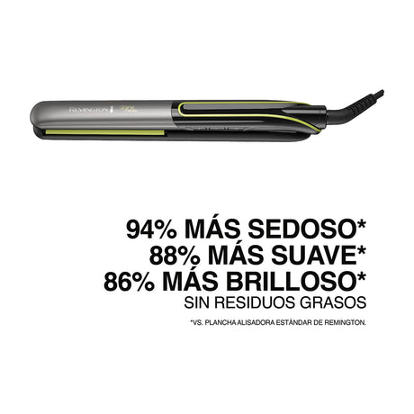 Remington Shine Therapy Plancha Alisadora para el Cabello de Cerámica | Aguacate y Macadamia | 1" | Verde