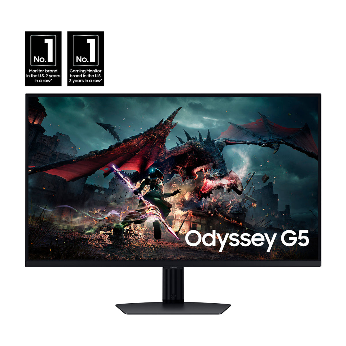 Samsung Odyssey G5 Monitor Gaming IPS QHD HDR de 27" | G-Sync | Flicker Free | 180Hz | 1ms