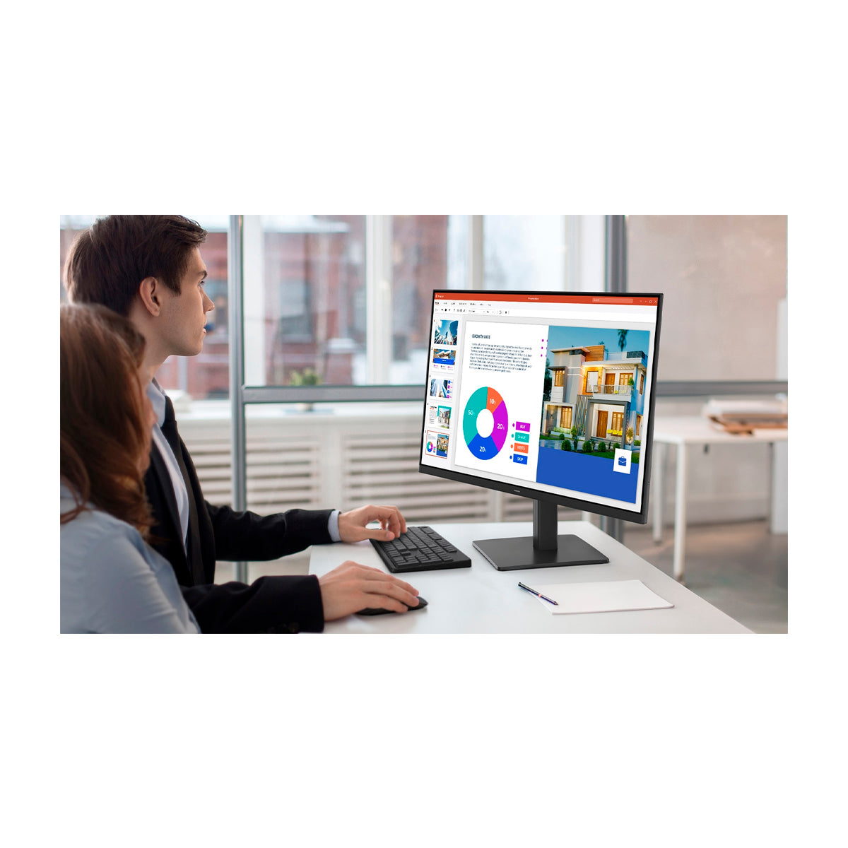 Samsung Essential S32GF Monitor IPS LED Full HD de 27" | Diseño Ultradelgado | Flicker Free | Game Mode | Contrast Ratio