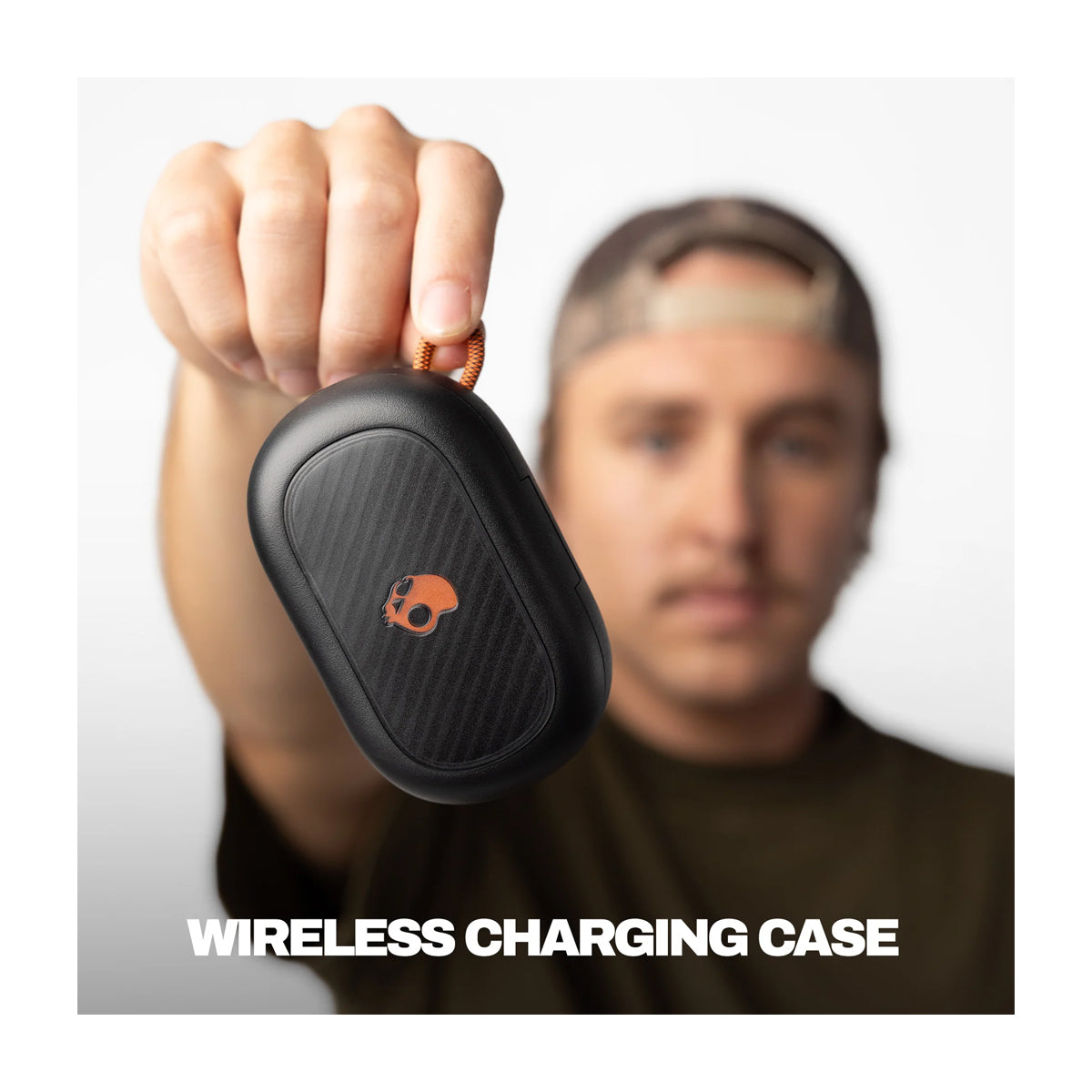 Skullcandy Push ANC Active Audífonos Inalámbricos Bluetooth | Negro Naranja