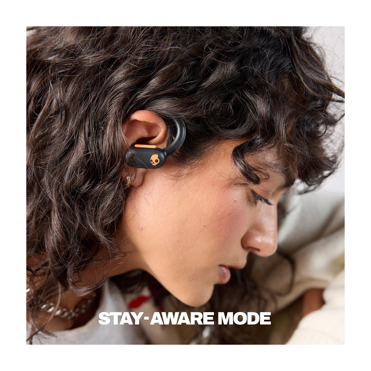 Skullcandy Push ANC Active Audífonos Inalámbricos Bluetooth | Negro Naranja