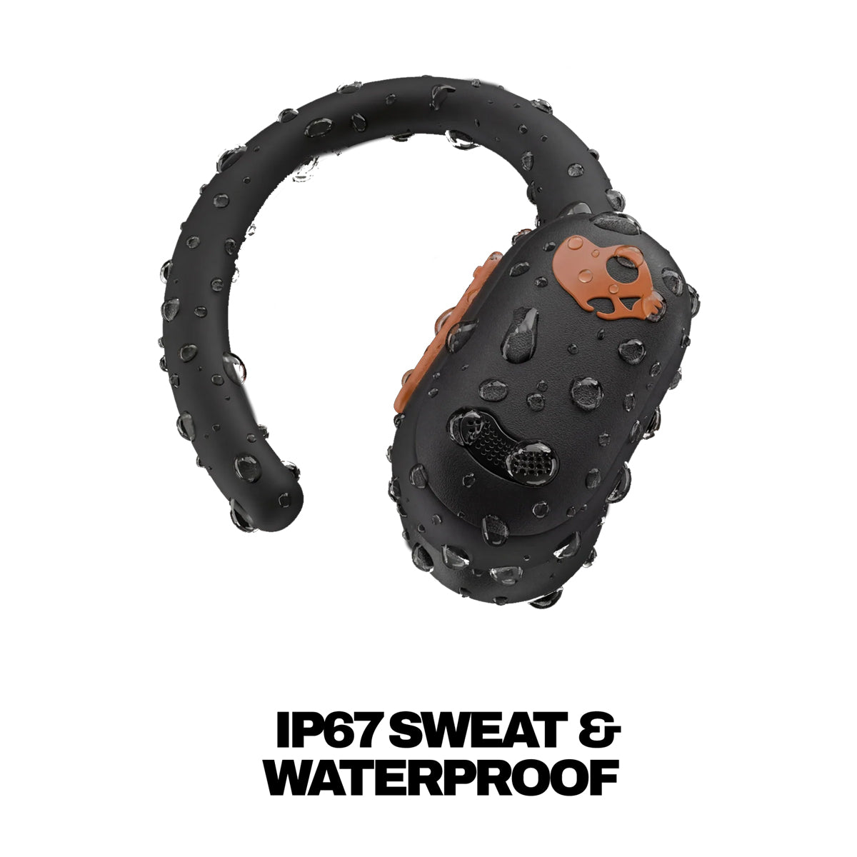 Skullcandy Push ANC Active Audífonos Inalámbricos Bluetooth | Negro Naranja