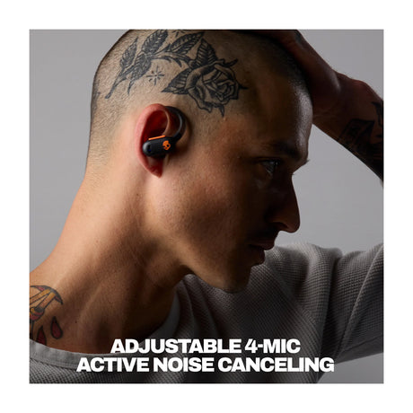 Skullcandy Push ANC Active Audífonos Inalámbricos Bluetooth | Negro Naranja