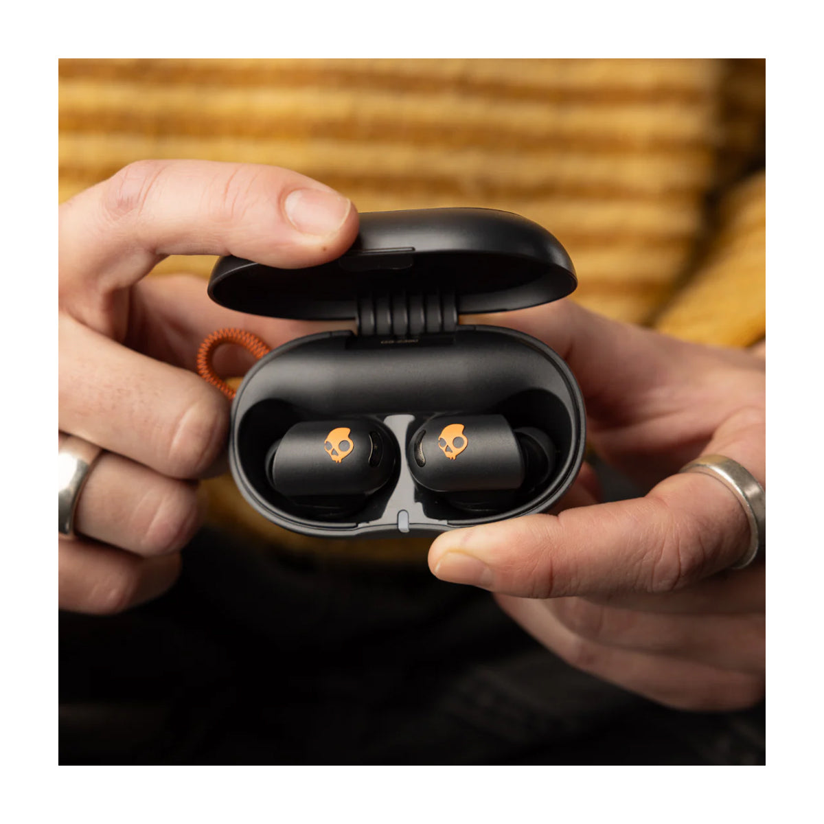 Skullcandy Sesh ANC Active Audífonos Inalámbricos Bluetooth | Negro Naranja