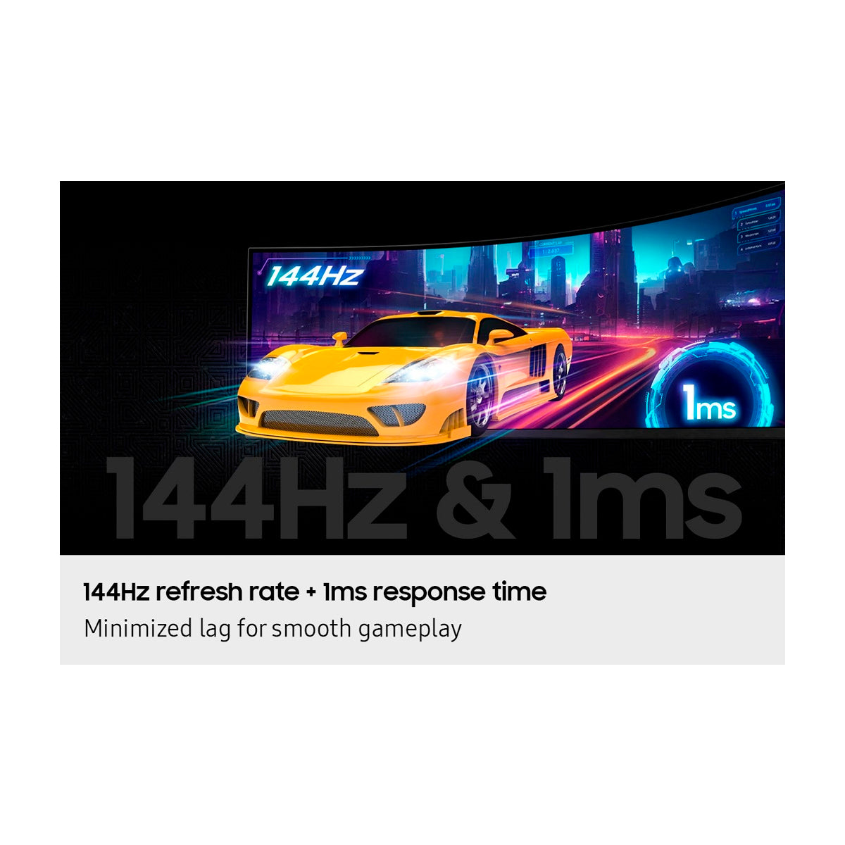 Samsung Odyssey G9 Monitor Gaming Curvo Ultra Wide VA DQHD HDR600 / HDR10+ de 49" | 1000R | AMD FreeSync Premium Pro | 144Hz | 1ms