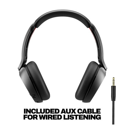 Skullcandy Icon 180 Audífonos Inalámbricos Bluetooth On-Ear | Negro