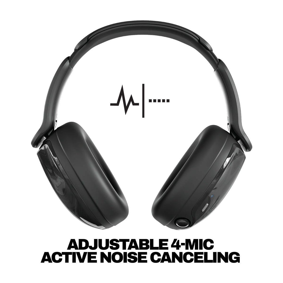 Skullcandy Hesh 540 ANC Audífonos Inalámbricos Bluetooth Over-Ear | Active Noise Cancelling | Negro