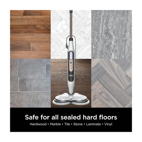 Shark Steam & Scrub Trapeador a Vapor | Steam Blaster Technology | 3 Cleaning Modes | Blanco