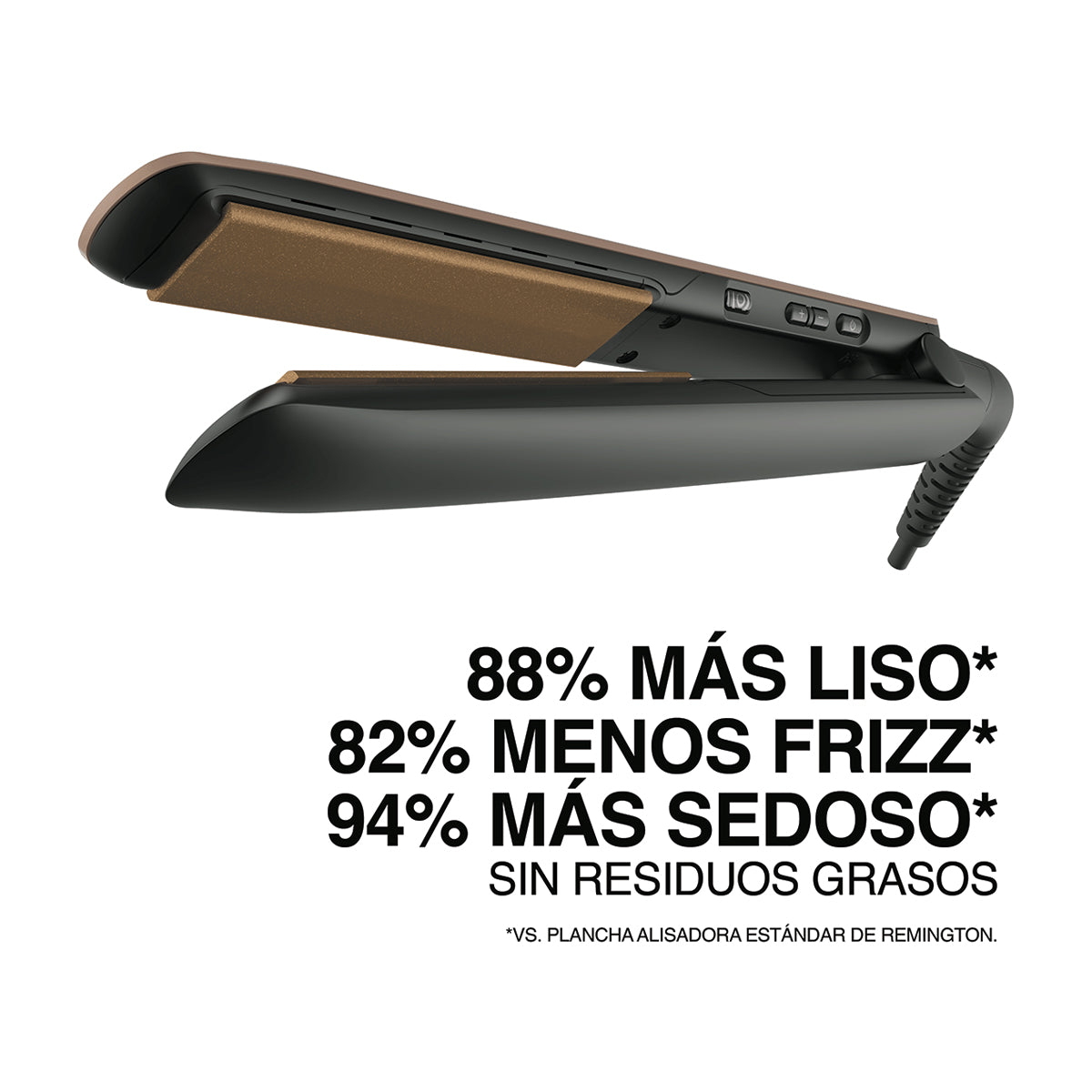 Remington Keratin Therapy Plancha Alisadora para el Cabello | Keratina & Argán | 1" | Cobre