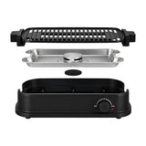 Sankey Parrilla Eléctrica para Interiores | Sin Humo con Extractor Integrado | Filtro de Carbón | 1200W | Negro
