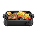 Sankey Parrilla Eléctrica para Interiores | Sin Humo con Extractor Integrado | Filtro de Carbón | 1200W | Negro