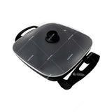 Sankey Sartén Eléctrico | Fácil Limpieza | Antiadherente | 30cm | 1200W | Negro