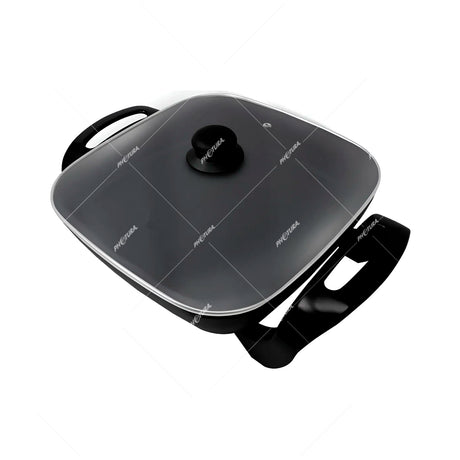 Sankey Sartén Eléctrico | Fácil Limpieza | Antiadherente | 30cm | 1200W | Negro