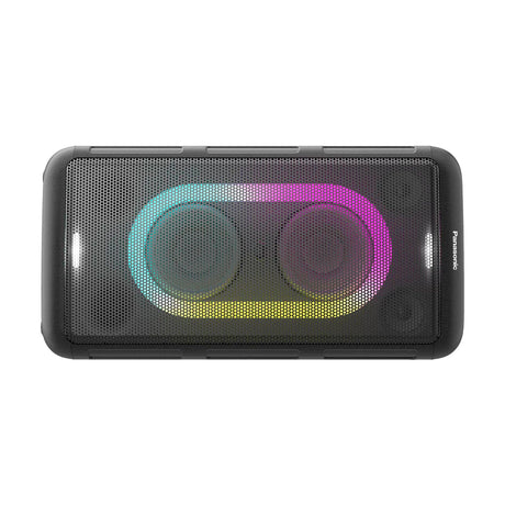 Panasonic Bocina Portátil Bluetooth | Bass Reflex | 15H | Karaoke | Luces LED | Bluetooth | Negro
