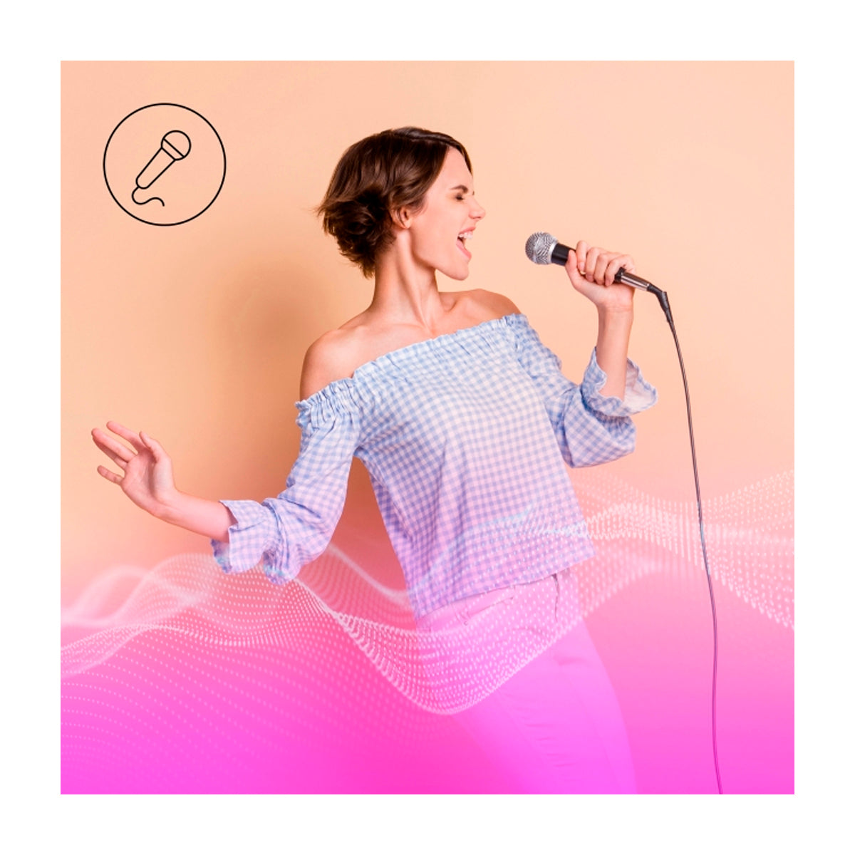 Panasonic Bocina Portátil Bluetooth | Bass Reflex | 15H | Karaoke | Luces LED | Bluetooth | Negro