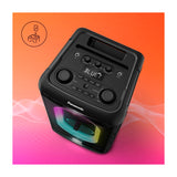 Panasonic Bocina Portátil Bluetooth | Bass Reflex | 15H | Karaoke | Luces LED | Bluetooth | Negro