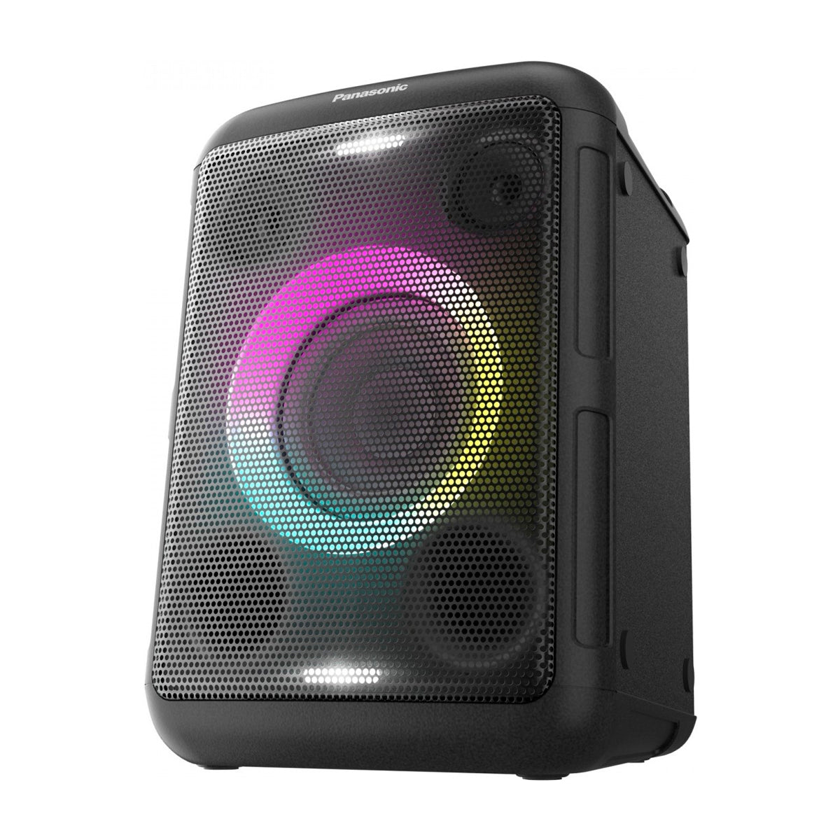 Panasonic Bocina Portátil Bluetooth | Bass Reflex | 9H | Karaoke | Luces LED | Bluetooth | Negro