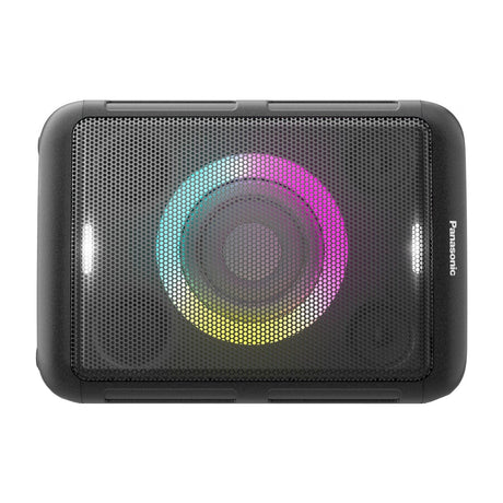 Panasonic Bocina Portátil Bluetooth | Bass Reflex | 9H | Karaoke | Luces LED | Bluetooth | Negro