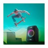 Panasonic Bocina Portátil Bluetooth | Bass Reflex | 9H | Karaoke | Luces LED | Bluetooth | Negro