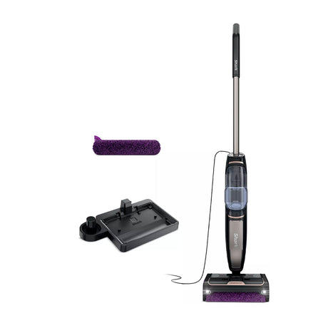 Shark Steam Pickup Trapeador a Vapor 3-en-1 | Aspira | Limpia | Desinfecta | Brushroll | Negro