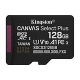 Kingston Memoria Micro SDXC de 128GB + Adaptador | UHS-I | V10 | U1 | Clase 10 | 150MB/s
