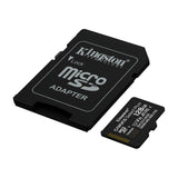 Kingston Memoria Micro SDXC de 128GB + Adaptador | UHS-I | V10 | U1 | Clase 10 | 150MB/s