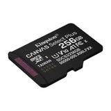 Kingston Memoria Micro SDXC de 256GB + Adaptador | UHS-I | V10 | U1 | Clase 10 | 150MB/s