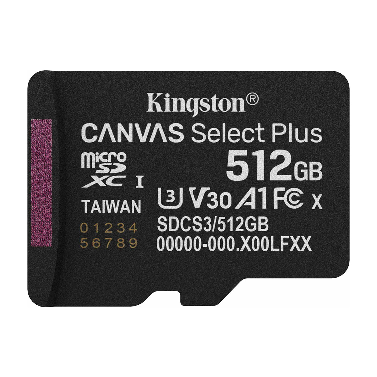 Kingston Memoria Micro SDXC de 512GB + Adaptador | UHS-I | V30 | U3 | Clase 10 | 150MB/s