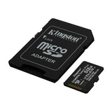 Kingston Memoria Micro SDXC de 512GB + Adaptador | UHS-I | V30 | U3 | Clase 10 | 150MB/s