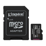 Kingston Memoria Micro SDXC de 64GB + Adaptador | UHS-I | V10 | U1 | Clase 10 | 100MB/s