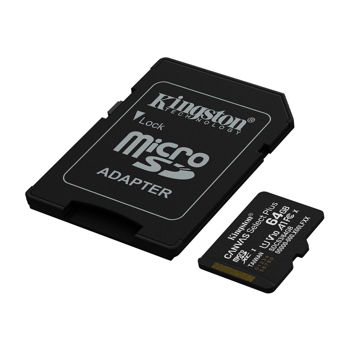 Kingston Memoria Micro SDXC de 64GB + Adaptador | UHS-I | V10 | U1 | Clase 10 | 100MB/s