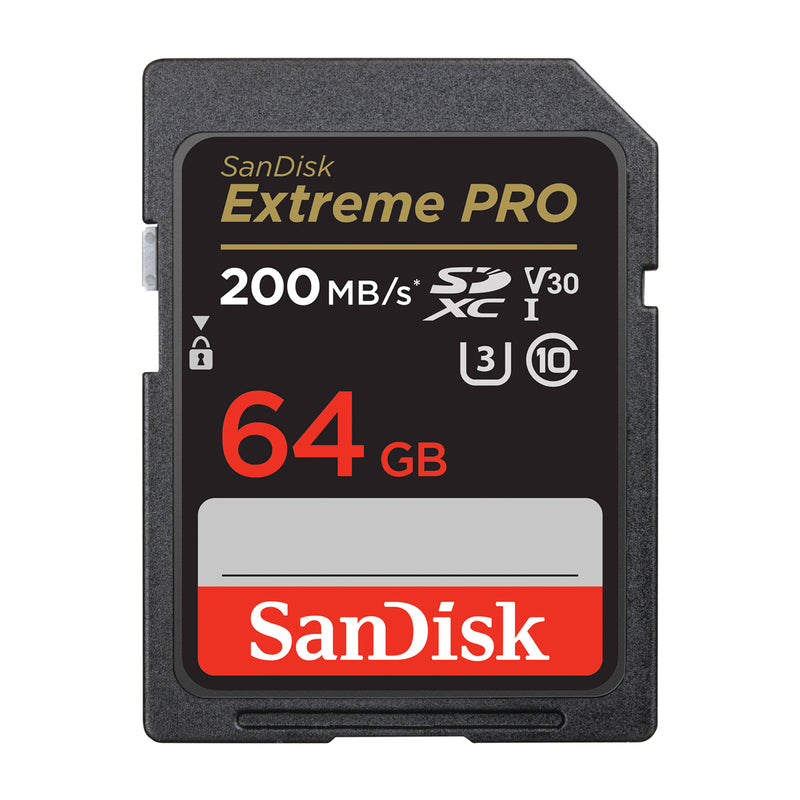 Sandisk Memoria SDXC de 64GB | UHS-I | V30 | U3 | Clase 10 | 200MB/s