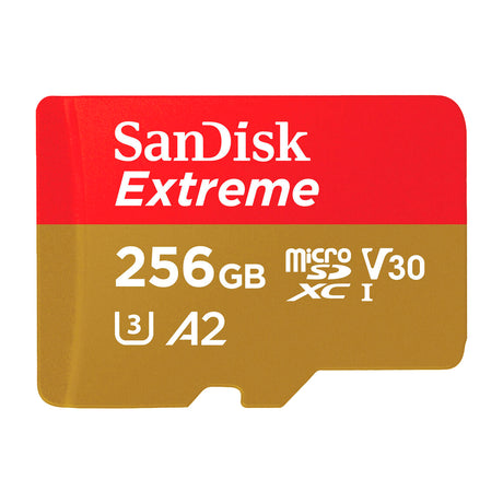 SanDisk Memoria Micro SDXC de 256GB + Adaptador | UHS-I | V30 | U3 | Clase 10 | 190 MB/s