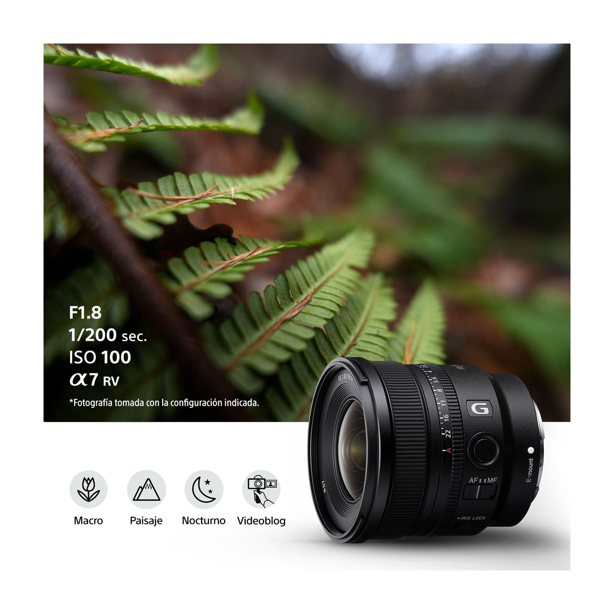 Sony Lente FE 16mm f/1.8 G