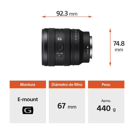 Sony Lente FE 24-50mm f/2.8 G