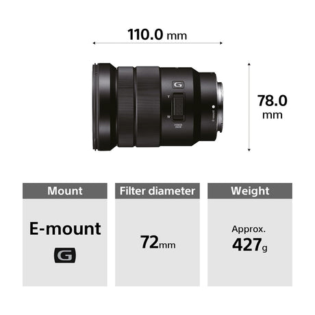 Sony Lente E PZ 18-105mm f/4 G OSS