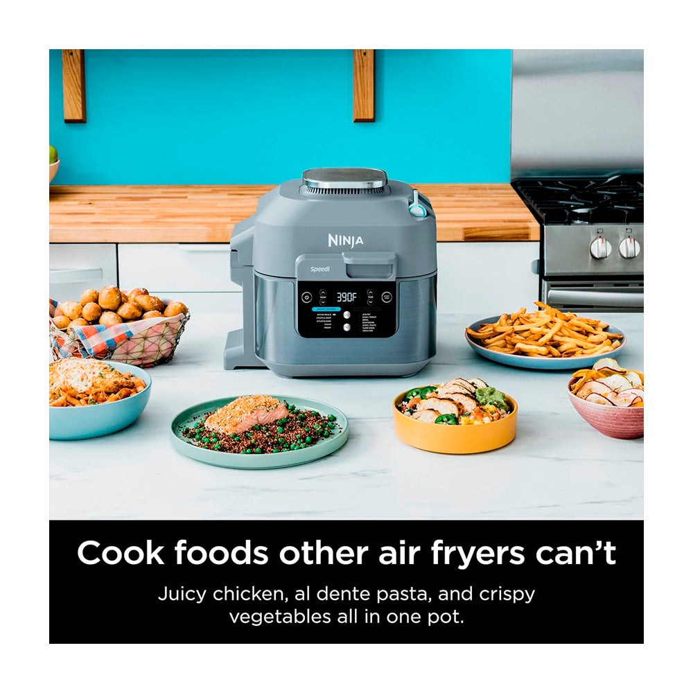 Ninja Speedi Olla Rápida Multifuncional 12-en-1 de 5.7L | Speedi Meals | Comidas de 15 Minutos | Freidora de Aire | Gris