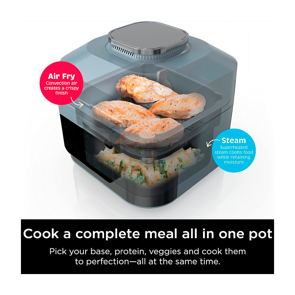 Ninja Speedi Olla Rápida Multifuncional 12-en-1 de 5.7L | Speedi Meals | Comidas de 15 Minutos | Freidora de Aire | Gris