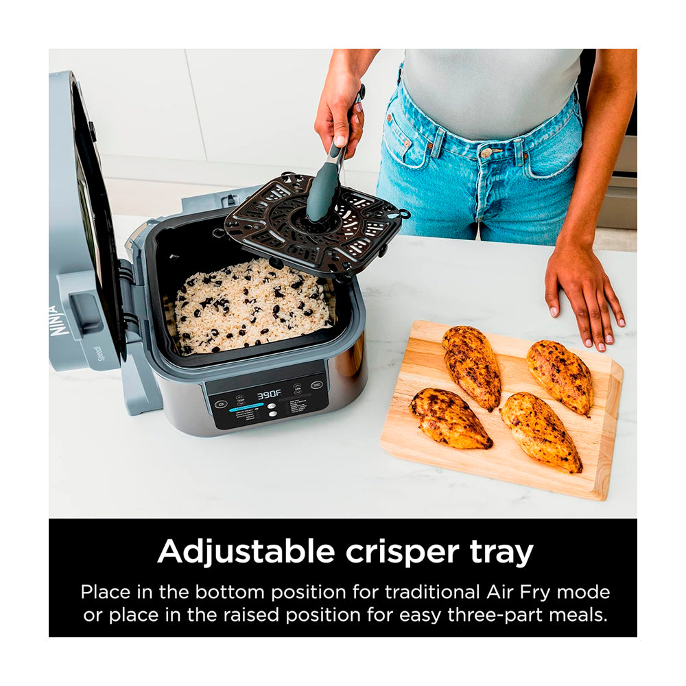 Ninja Speedi Olla Rápida Multifuncional 12-en-1 de 5.7L | Speedi Meals | Comidas de 15 Minutos | Freidora de Aire | Gris